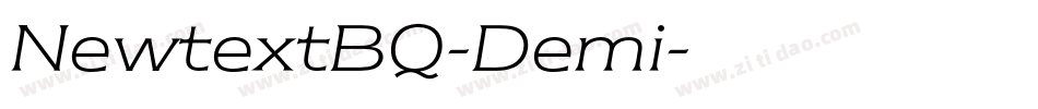 NewtextBQ-Demi字体转换