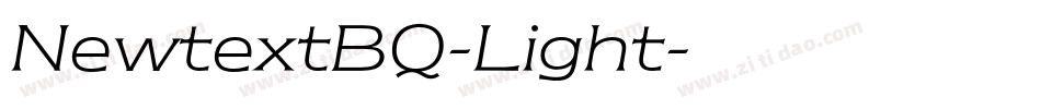 NewtextBQ-Light字体转换