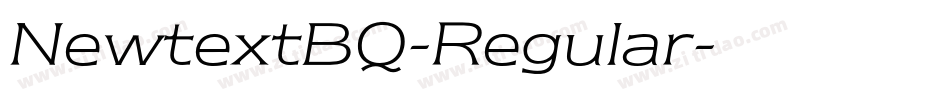 NewtextBQ-Regular字体转换
