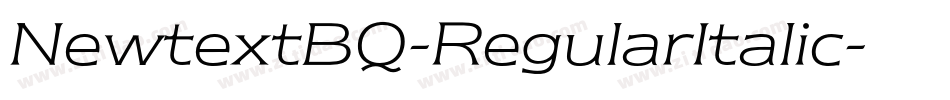 NewtextBQ-RegularItalic字体转换