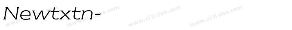 Newtxtn字体转换