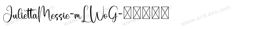 JuliettaMessie-mLWoG字体转换