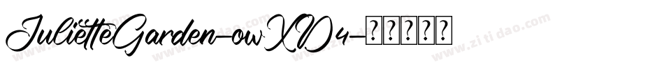 JulietteGarden-owXD4字体转换