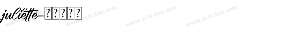 juliette字体转换
