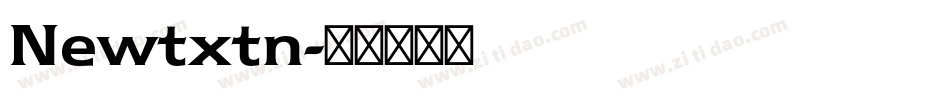 Newtxtn字体转换
