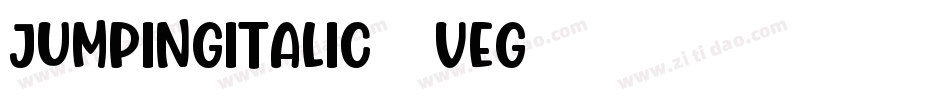 JumpingItalic-8Veg字体转换