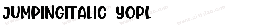 JumpingItalic-YopL字体转换