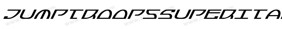JumptroopsSuperItalic-29Od字体转换