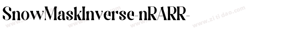 SnowMaskInverse-nRARR字体转换