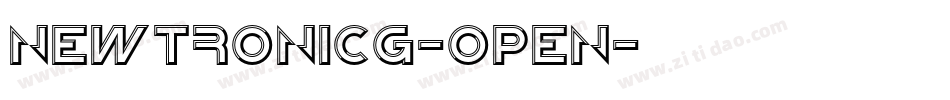 NewtronICG-Open字体转换