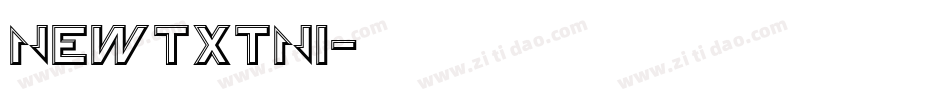 Newtxtni字体转换
