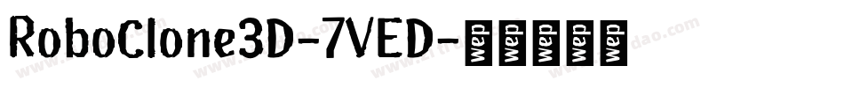 RoboClone3D-7VED字体转换