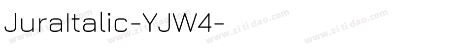 JuraItalic-YJW4字体转换