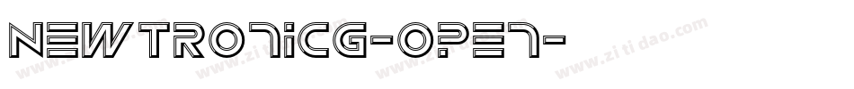 NewtronICG-Open字体转换
