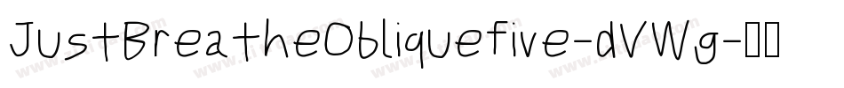 JustBreatheObliquefive-dVWg字体转换
