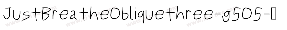 JustBreatheObliquethree-g5O5字体转换