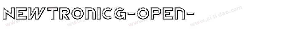 NewtronICG-Open字体转换