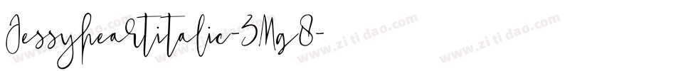 Jessyheartitalic-3Mg8字体转换