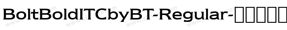 BoltBoldITCbyBT-Regular字体转换