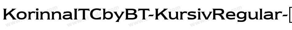 KorinnaITCbyBT-KursivRegular字体转换
