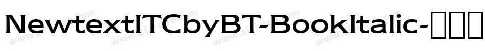 NewtextITCbyBT-BookItalic字体转换