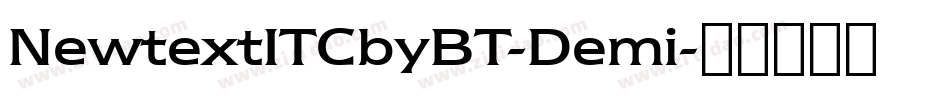 NewtextITCbyBT-Demi字体转换
