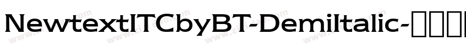 NewtextITCbyBT-DemiItalic字体转换