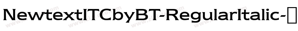 NewtextITCbyBT-RegularItalic字体转换