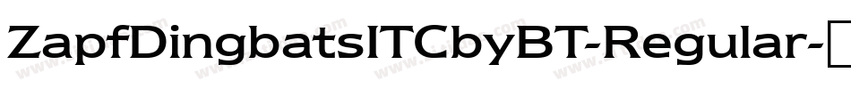 ZapfDingbatsITCbyBT-Regular字体转换