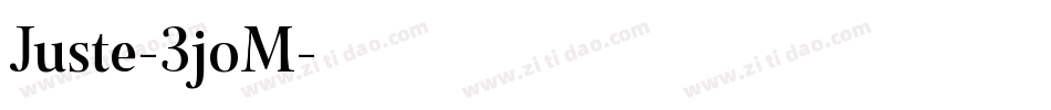 Juste-3joM字体转换