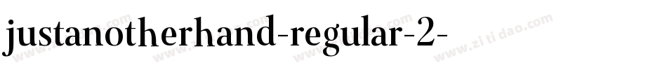 justanotherhand-regular-2字体转换