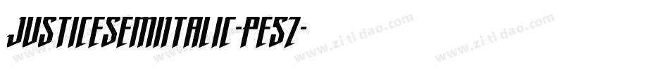 JusticeSemiItalic-Pe5Z字体转换