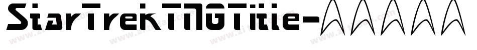 StarTrekTNGTitle字体转换