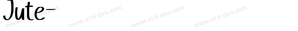 Jute字体转换