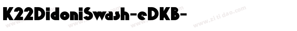 K22DidoniSwash-eDKB字体转换