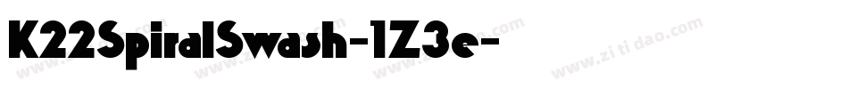 K22SpiralSwash-1Z3e字体转换