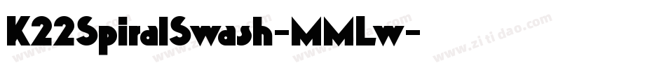 K22SpiralSwash-MMLw字体转换