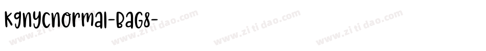 KgNycNormal-BaG8字体转换