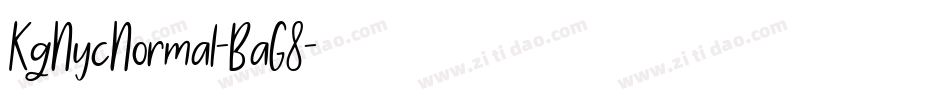 KgNycNormal-BaG8字体转换