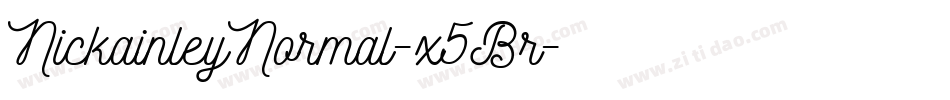 NickainleyNormal-x5Br字体转换