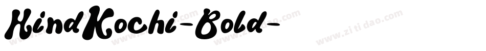 HindKochi-Bold字体转换