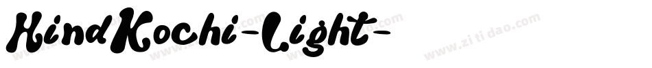 HindKochi-Light字体转换