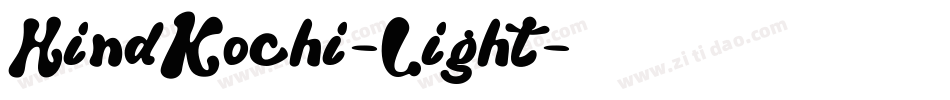 HindKochi-Light字体转换