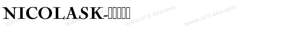 NICOLASK字体转换