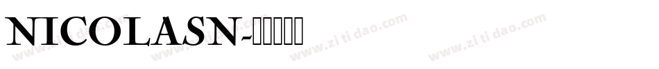 NICOLASN字体转换