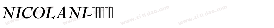 NICOLANI字体转换