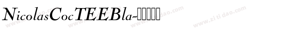 NicolasCocTEEBla字体转换