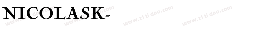 NICOLASK字体转换