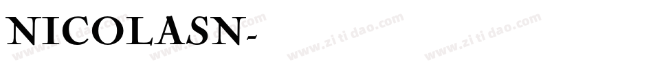 NICOLASN字体转换
