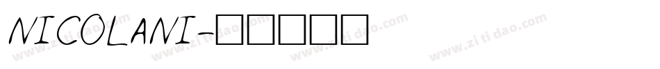 NICOLANI字体转换